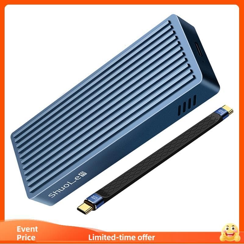 Para 3/4 USB-C M . Gabinete SSD De 2 NVME-Caixa De Unidade Externa 4.0 De 40 Gbps Suporta 2280/60/42/30