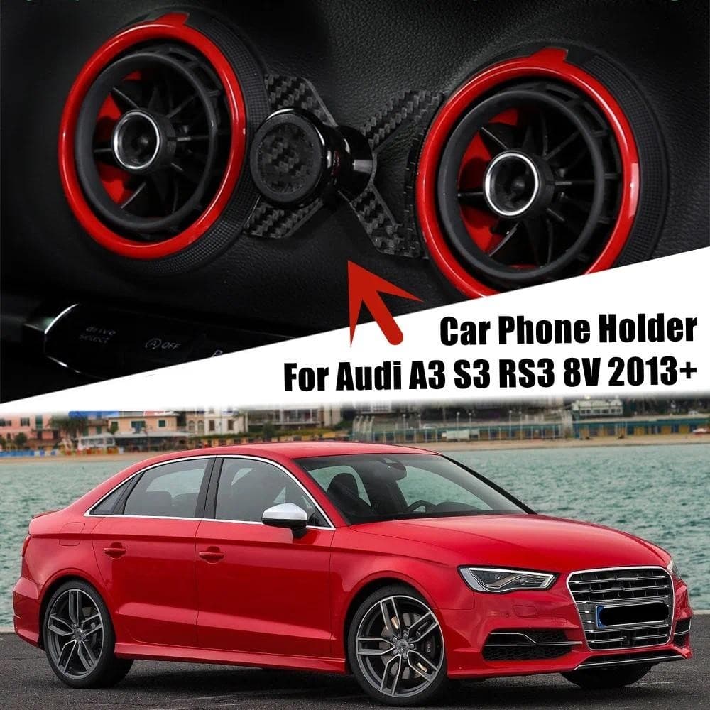 Suporte Do Telefone Móvel Carro De Ventilação De Ar Magnético 360 Rotativo Acessórios GPS Para Audi A3 S3 RS3 8Vauto Peç