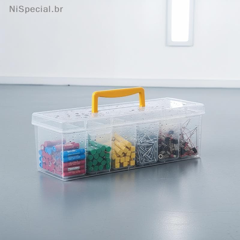 [Nis] 1/7pcs Conjunto De Caixa De Armazenamento De Peças De Ferramentas Organizador Multipartmentment , Classificação Pa