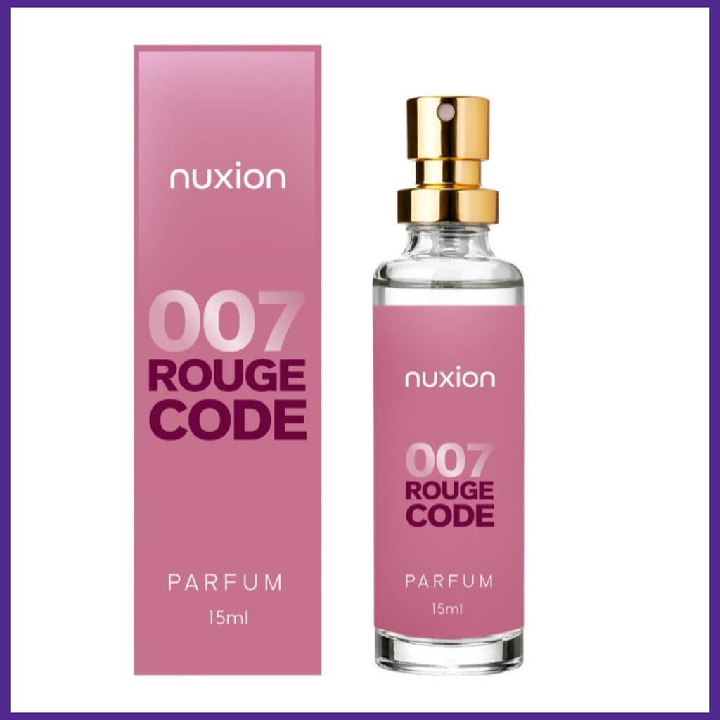 Perfume Feminino 007 Rouge Code importado 15ml Nuxion