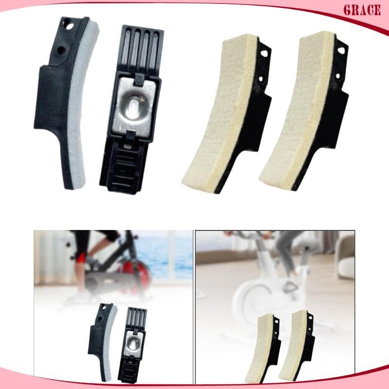 [Grace_sz] Pastilhas De Freio Para Bicicleta Ergométrica De 2 Peças Pastilha De Pinça Bloco Peludo Material PP Leve Anti