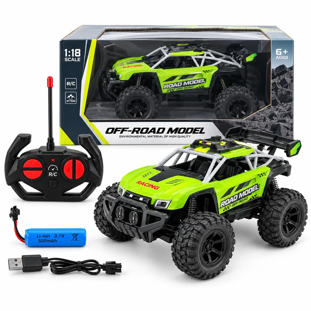 Carrinho Controle Remoto Off Road Cores Sortidas