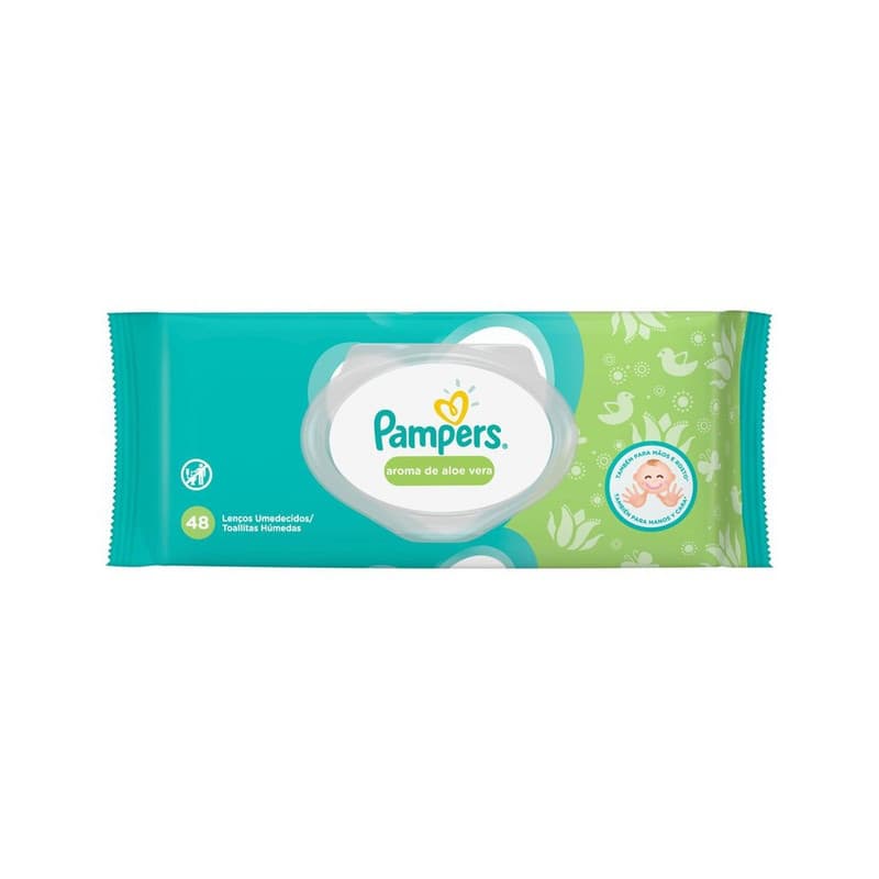 LENÇO UMEDECIDO PAMPERS ALOE VERA 48UN PROCTER