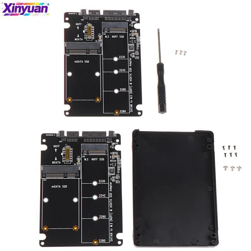 xiny NGFF Para SATA 3 Gabinete HDD Externo Adaptador MSATA SSD M . 2 Placa Adaptadora De Protocolo n