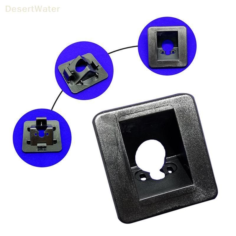 < DesertW > 1 Conjunto Universal Veículo Reverso Cam Ba Up Titular Câmera De Visão Traseira Do Carro Braet Placa Luzes M