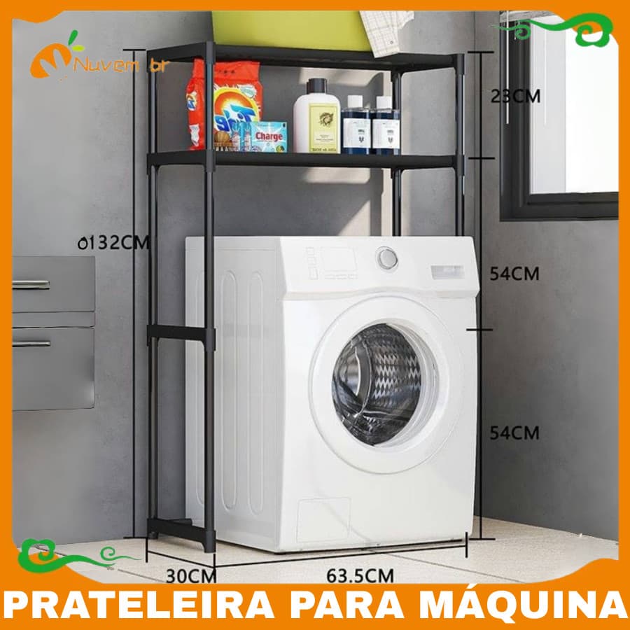 Prateleira Organizadora Multiuso, Rack Lavanderia Banheiro Estante, Móvel Diversos Itens - NUVEM