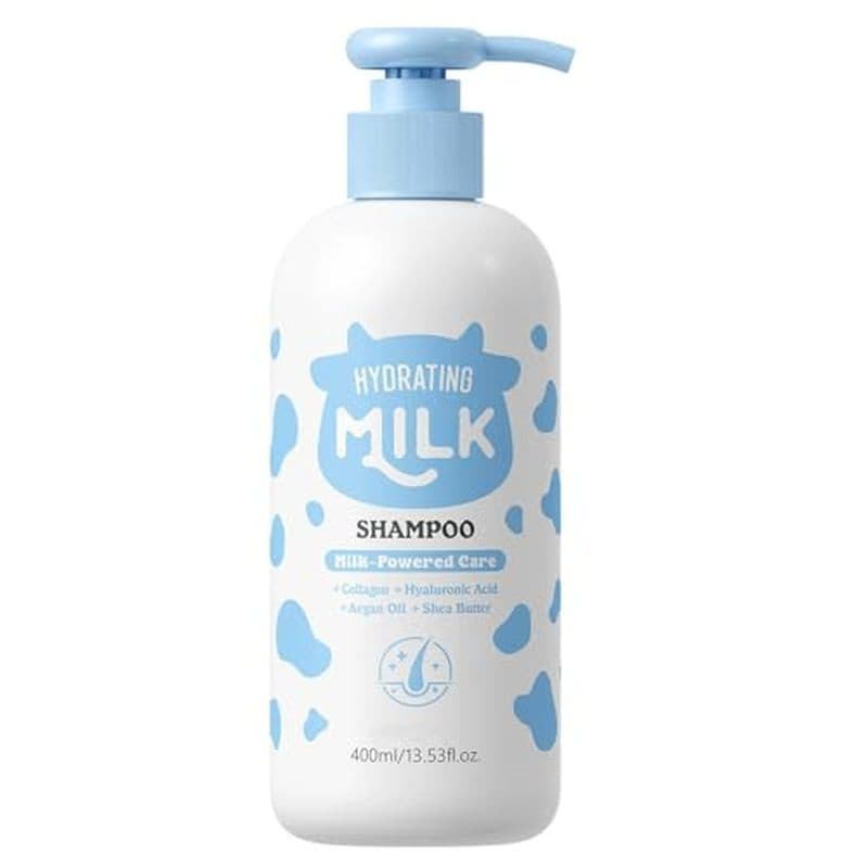 Shampoo Para Hidratação De Leite , Hidratante Cabelos Secos Infundido Com Essência Limpeza Diária Suave , Fortalece O Fr