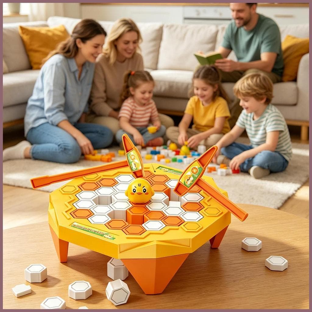 Jogos De Tabuleiro Para Família , Brinquedos Educativos Interativos Engraçados , Pinguim , Pintinho No Gelo , Jogo De Ba