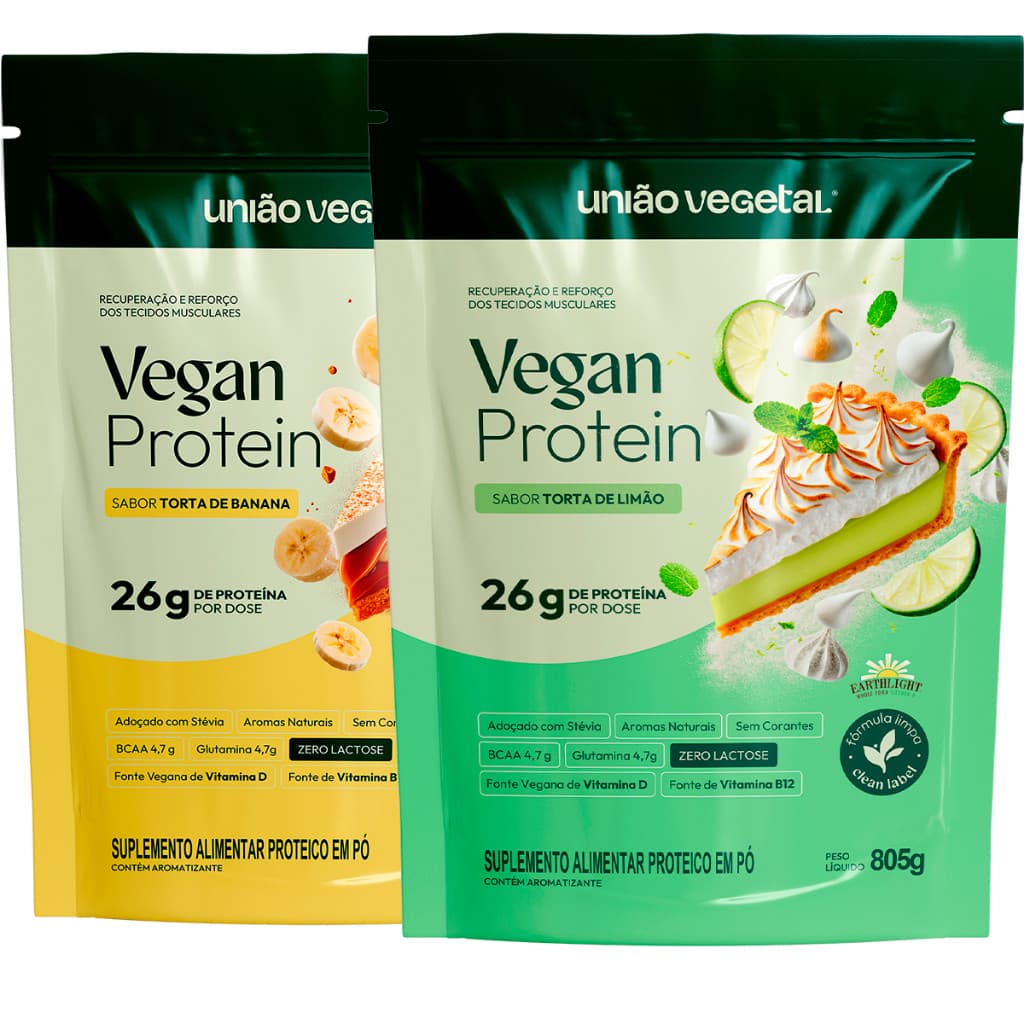 Vegan Protein | Proteína Vegana Com 26g de Proteína Vitaminas B12 e D3 e os Sabores Mais Deliciosos
