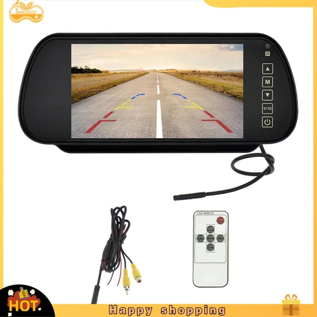 Jellyfish57 Polegada Carro LCD Espelho Monitor Tela De Estacionamento Display Automático Auxiliar Para Visão Traseira In