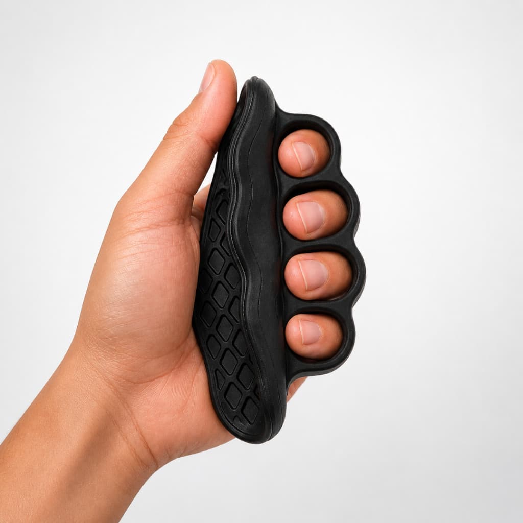 Luva Grip Pro Academia de Silicone Antideslizante Anti Calo Para Treino de Musculação Crossfit Barra Halteres Preto 12CM
