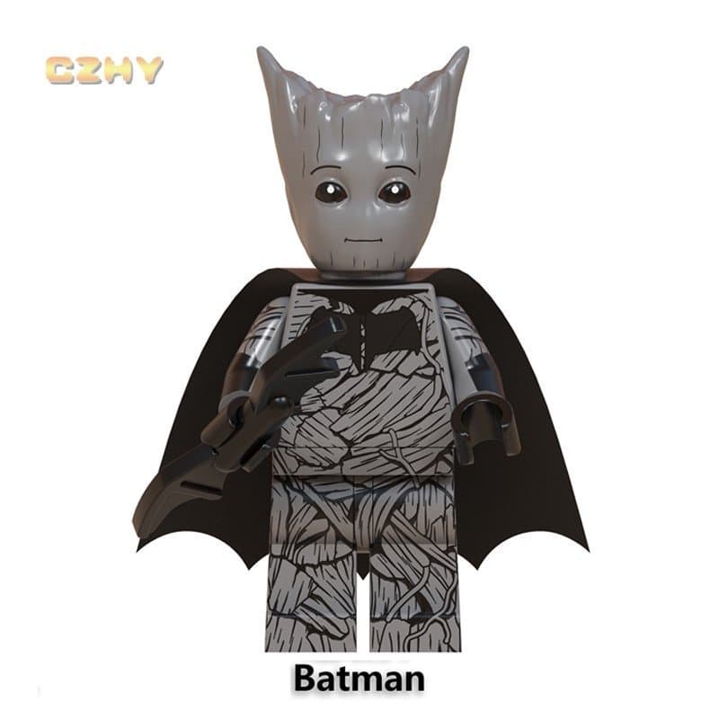 Boneco Super Capitão Ba, Blocos de Montar, Brinquedo Infantil WM6070, Mini Lego, Estilo Americano, Herói