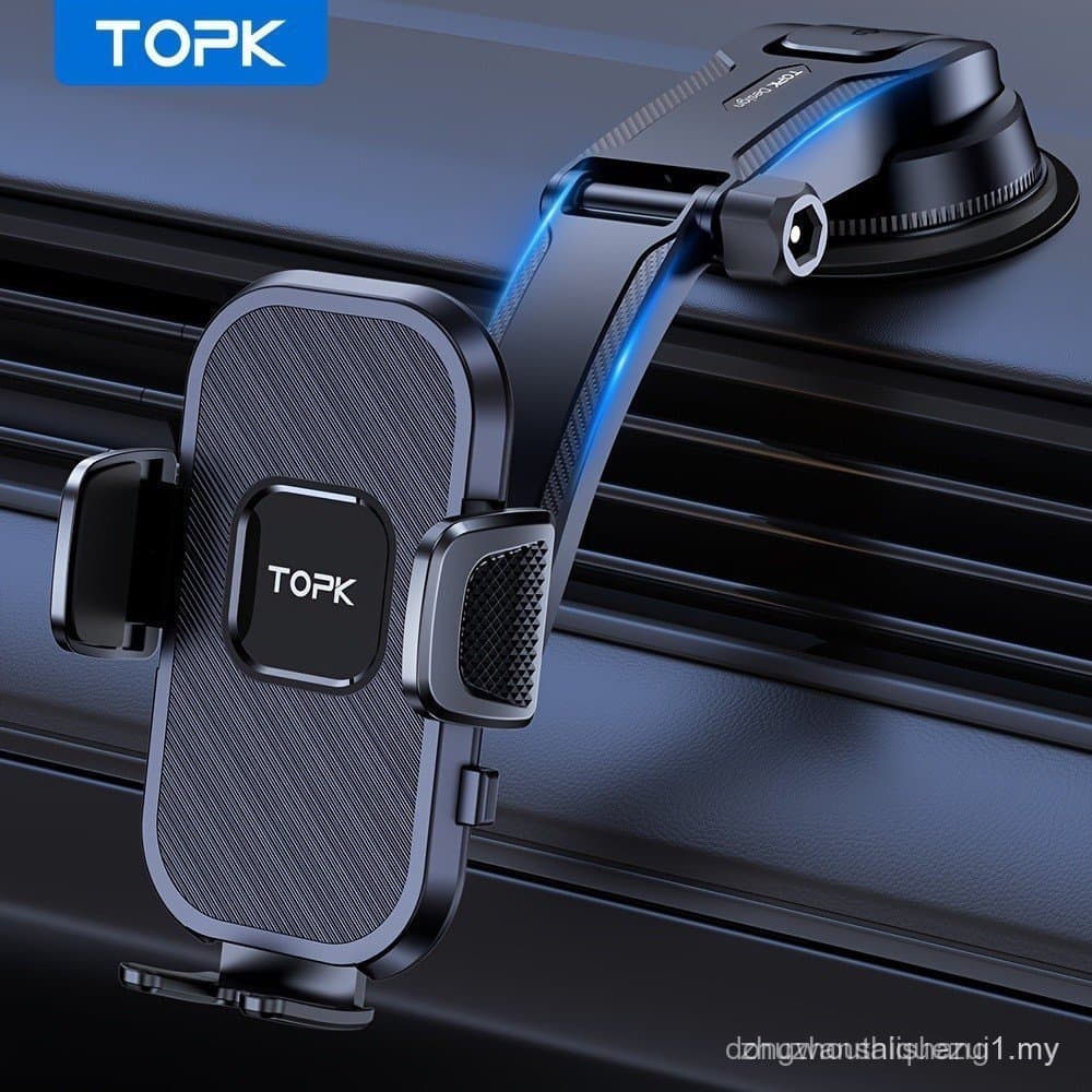 Suporte de celular para carro TOPK versão atualizada, um suporte universal para painel de carro adequado para iPhone, Sa
