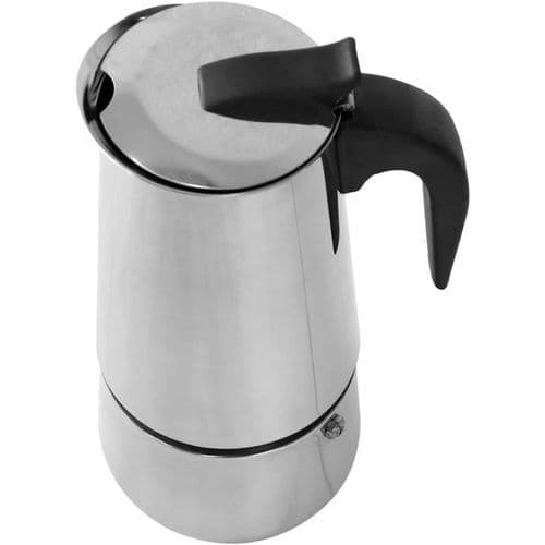 Cafeteira Italiana Inox Premium 6 Xícaras Alta Qualidade Design Tradicional Preparação Rápida Café Expresso