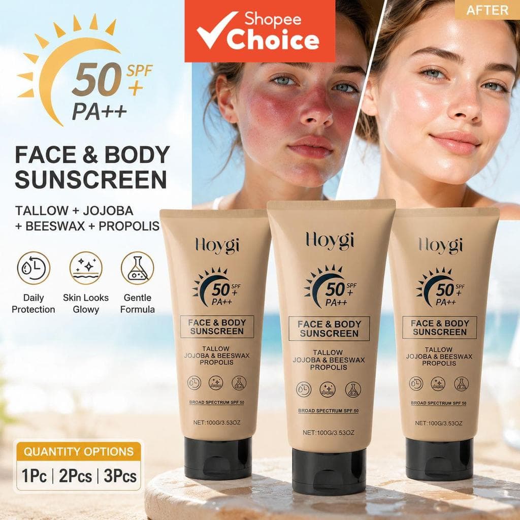 Protetor Solar Leve e Protetor 100 g - Proteção UV, Nutritivo Diário para o Rosto, Loção Bloqueadora Solar
