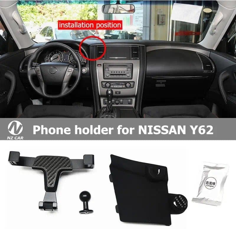 Suporte De Telefone Para NISSAN Patrol Y62 Armada 2019 2018 2010-2017 Móvel Ventilação De Ar GPS Acessórios Carro Peças 