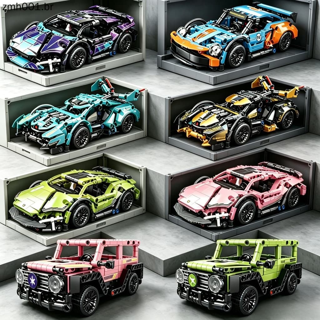 Compatível com Lego Lamborghini Racing Car Big G Carro Off-Road blocos de montar Model brinquedos de menino Conjunto