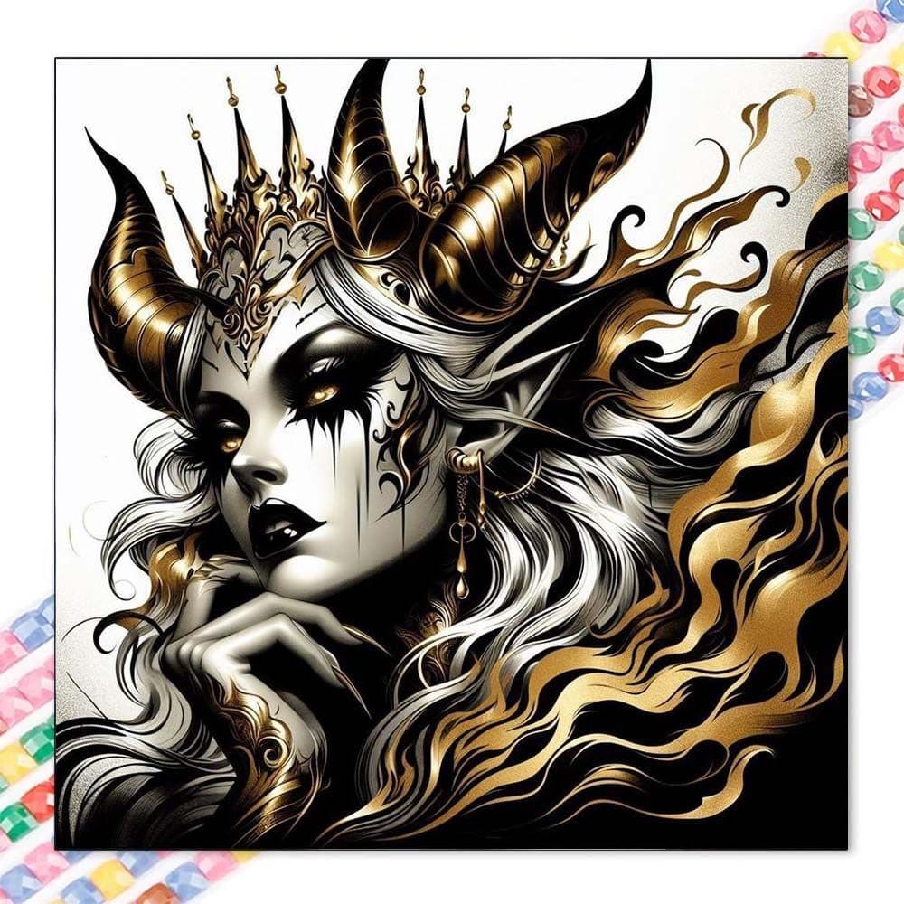 5D diy diamante completo redondo pintura diamante-Kit de pintura diamante rainha Avatar mosaico lona diy arte da parede,
