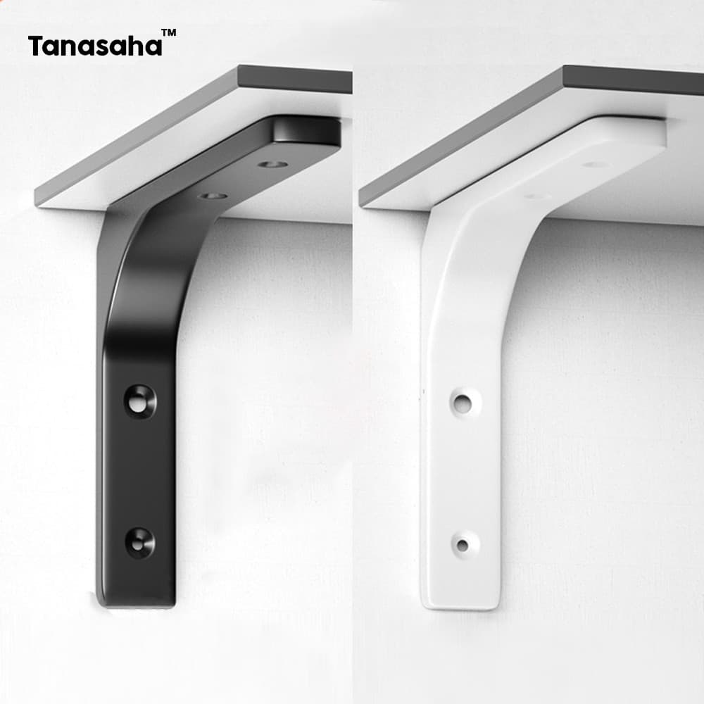 2/4/8 Pçs Suportes De Prateleira Brack Prateleiras De Parede Flutuantes Suporte De Montagem Na Fixação Branco L-Forma Ân