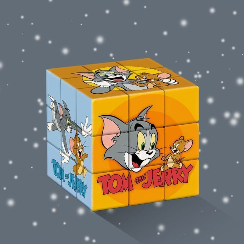 Gato e rato cubo de Rubik de terceira ordem cubo de Rubik estudante cubo de Rubik brinquedos educativos brinquedos criat