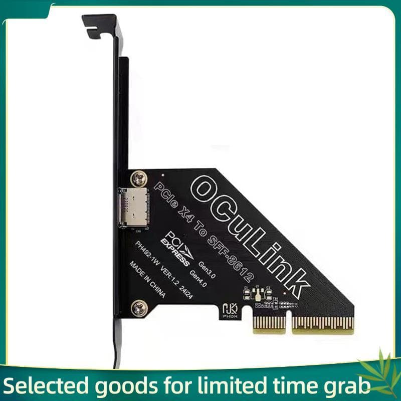 ⟨ Jerry99pcie 4.0 X4 Para Oculink SFF8611/8612 Placa De Expansão SFF-8639 U . 2 SSD Gráfica Externa Win/Linux