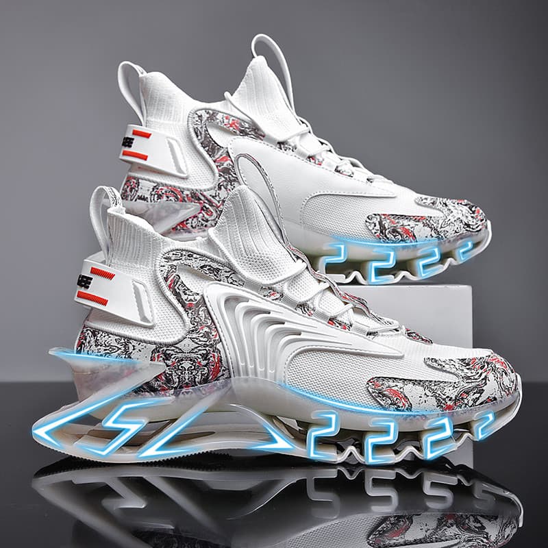Tênis esportivo masculino de basquete, tênis feminino respirável, tênis de corrida, tênis estilo "dad shoes" unissex