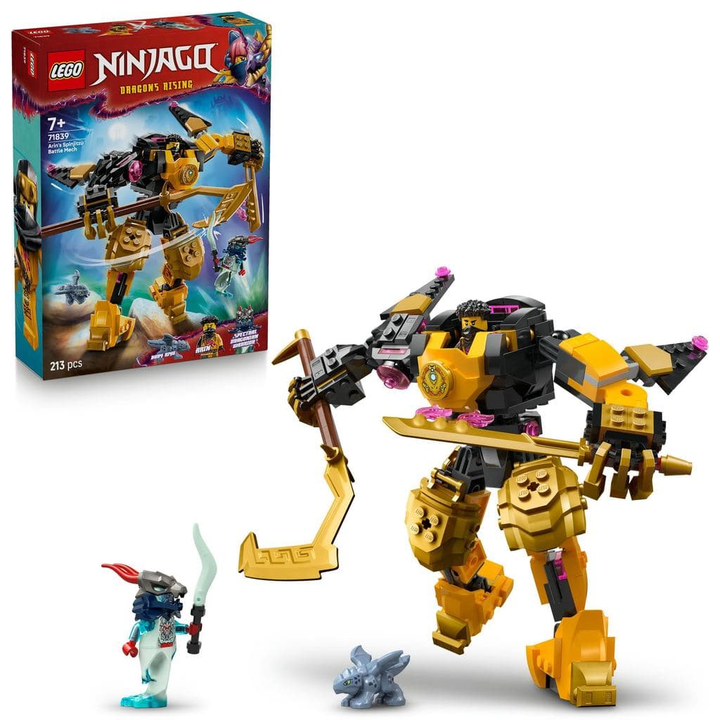 LEGO Ninjago Robô Spinjitzu da Erin - Presente de Aniversário - Blocos de Montar - Meninos, Meninas e Crianças de 7, ...