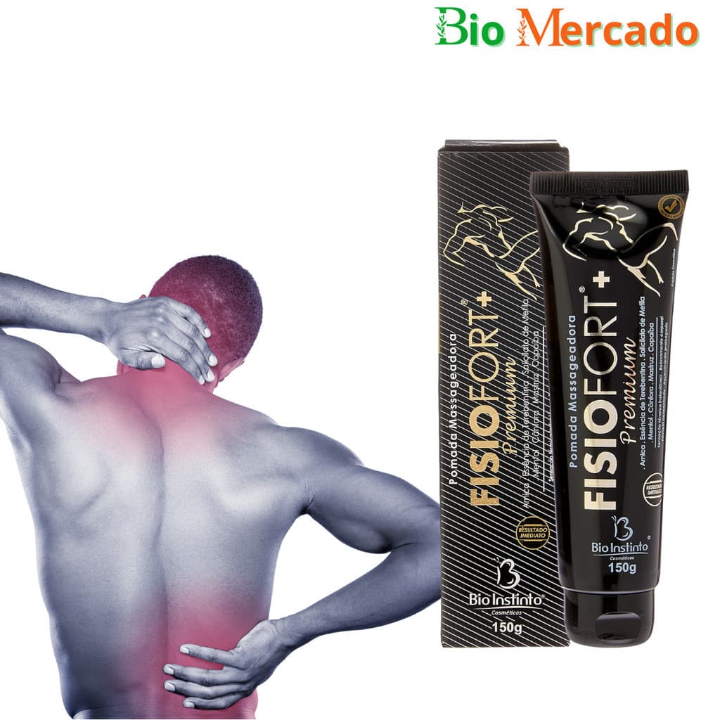 Pomada Fisiofort Premium Massageadora Atleta Academia Alivio Dores Musculares Original 150gr
