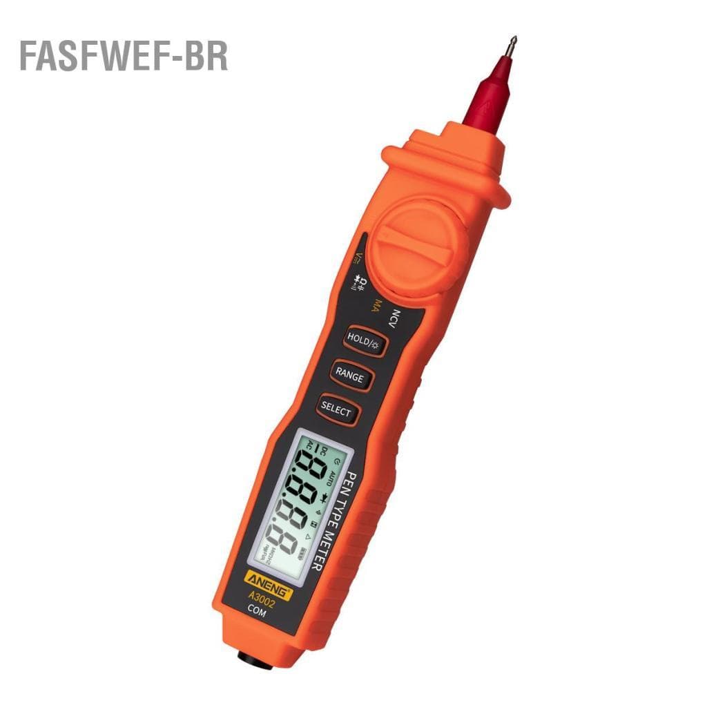 fasfwef-br ANENG A3002 Caneta Multímetro 4000 Contagens Testador digital portátil sem contato Ferramenta de teste de