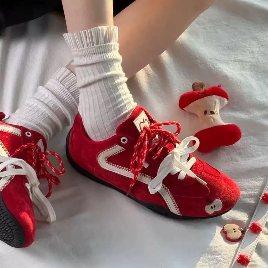 Apple Retro tênis feminino leve dopamina tênis de corrida leve tênis esportivos