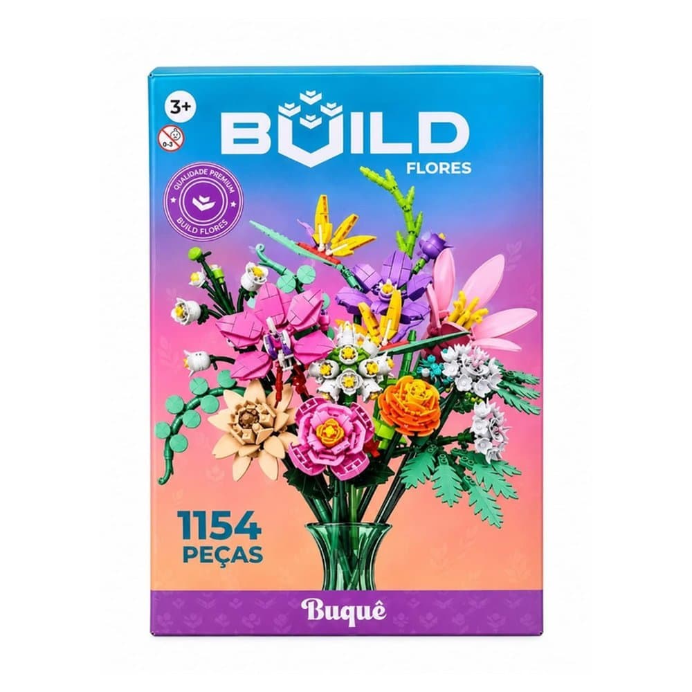 Blocos de Montar Buquê de Flores – LEGO de Flores para Montar e Decorar R3883
