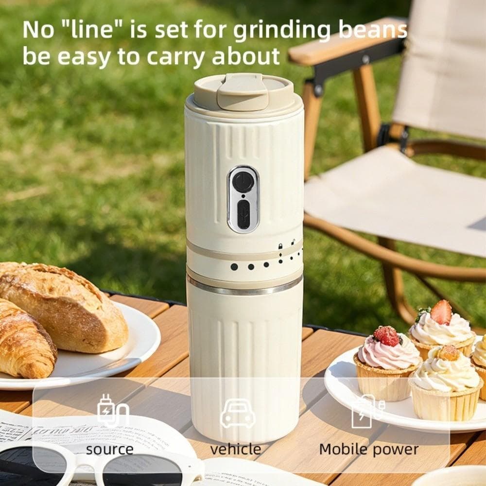 Café Elétrico | Cafeteira Portátil Recarregável USB Feita À Mão , Mini Expresso Sem Fio Com Bateria De Longa Duração