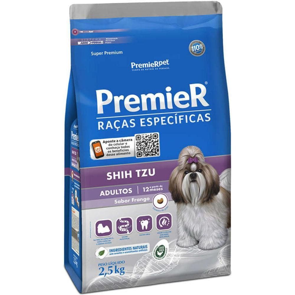 Ração Pet Raças Específicas Shih Tzu Adulto 2,5kg Premier