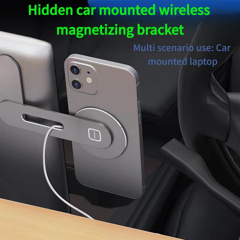 Suporte magnético dobrável para celular de carro com carregador sem fio de 15W, suporte para navegação e carregamento ma