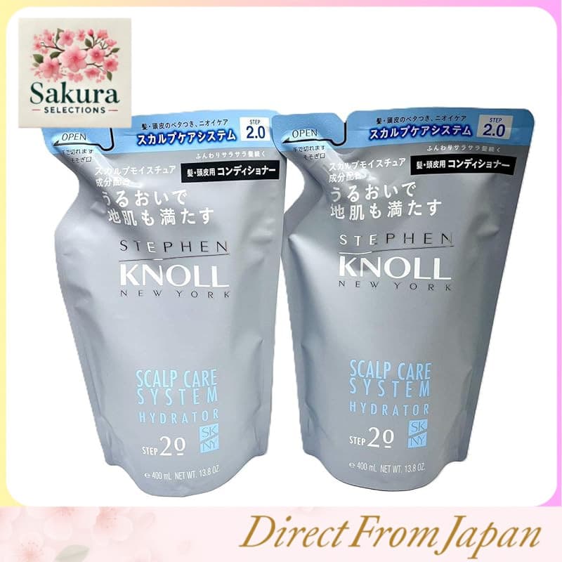 KOSÉ (Conjunto de 2) Steven Knoll Sistema de Cuidados com o Couro Cabeludo Hidratante Refil 400ml