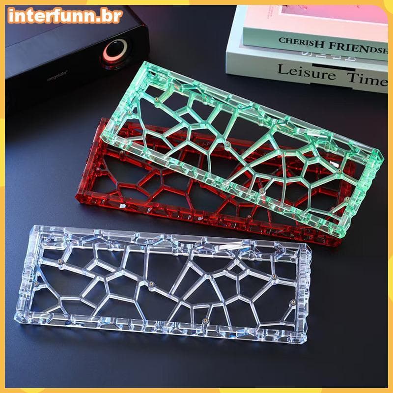 Capa De Teclado INTER Transparente 60 % Para Teclados Mecânicos Personalizados DIY .