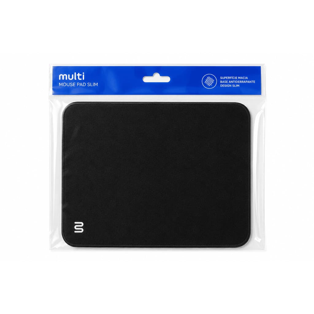 Mouse Pad Slim Preto para Computador Notebook Gamer Base Antiderrapante