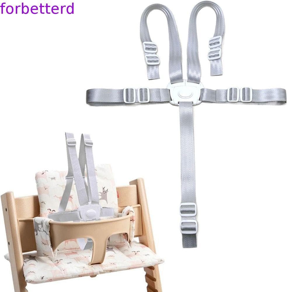 Correias De Cadeira Alta , Cinto De Alimentação De Bebê Ajustável De 5 Pontos , Substituição De Arnês Confortável E Resi