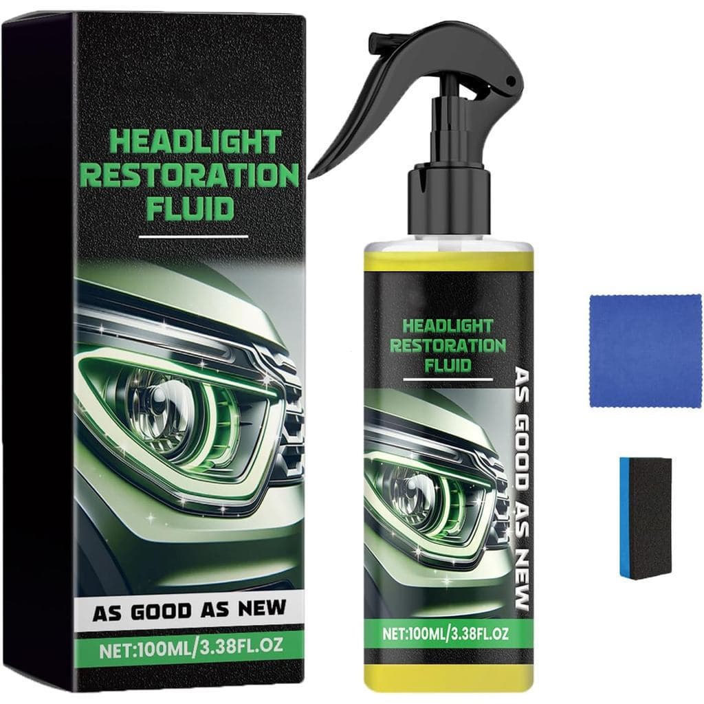 Líquido para Reparação de Faróis de Carro - Kit de Limpeza de Faróis de Carro 100ML, Líquido Reparação de Faróis, R