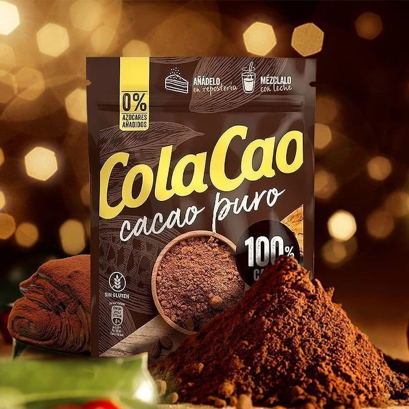 [ColaCao] Original Importado 100% Cacau Puro Cru em Pó Unalkaline Baking Chocolate Quente em Pó Bebidas Fabricadas 8-7-2