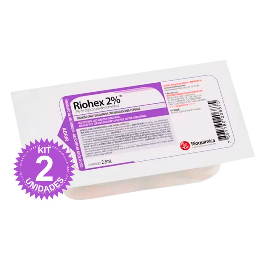 Kit C/2 Escova Degermante 2% c/Tensoativo