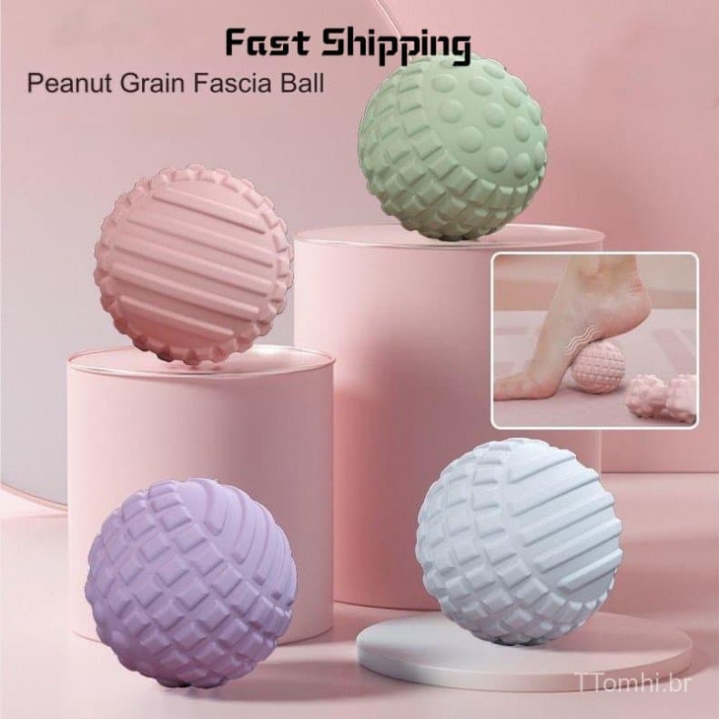 Bola de Massagem de Silicone para Relaxamento Muscular, Bola de Acupressão, Bola de Yoga, Massageador de Fitness, Cuidad