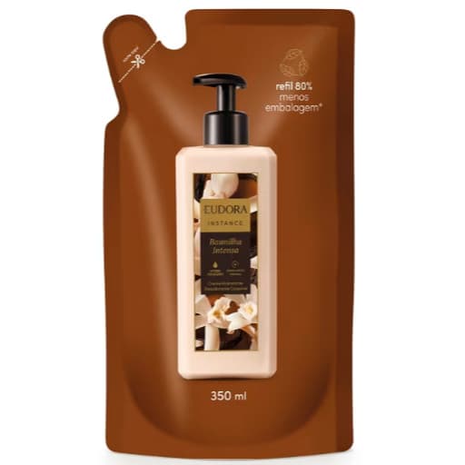 Refil Creme Hidratante Desodorante Corporal Instance Baunilha Intensa 350ml