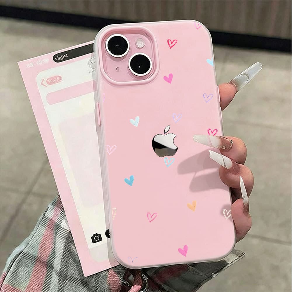 Capinha para iPhone 17/16/15/14/13/12 Pro Max Normal Capa de celular 2 em 1 em silicone fosco Com etiqueta metálica