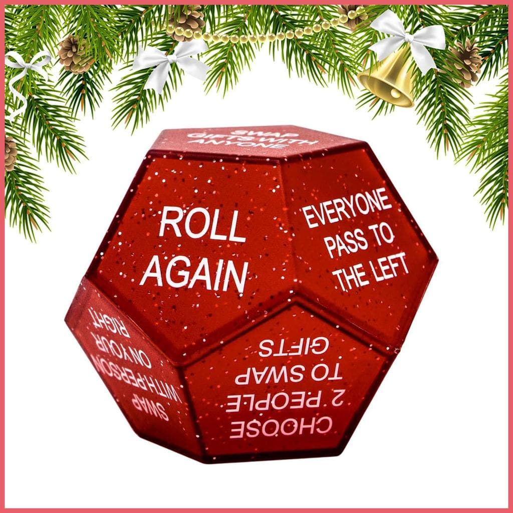 Dados De Jogo De Natal 12 Lados Papai Noel Divertido Interativos Prop Jogos De Festa Para Noturna Família xurit2br