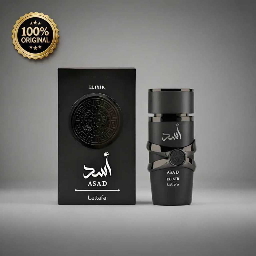 Asad Elixir EDP 100ml Perfume Masculino Original Árabe Importado Alta Fixação