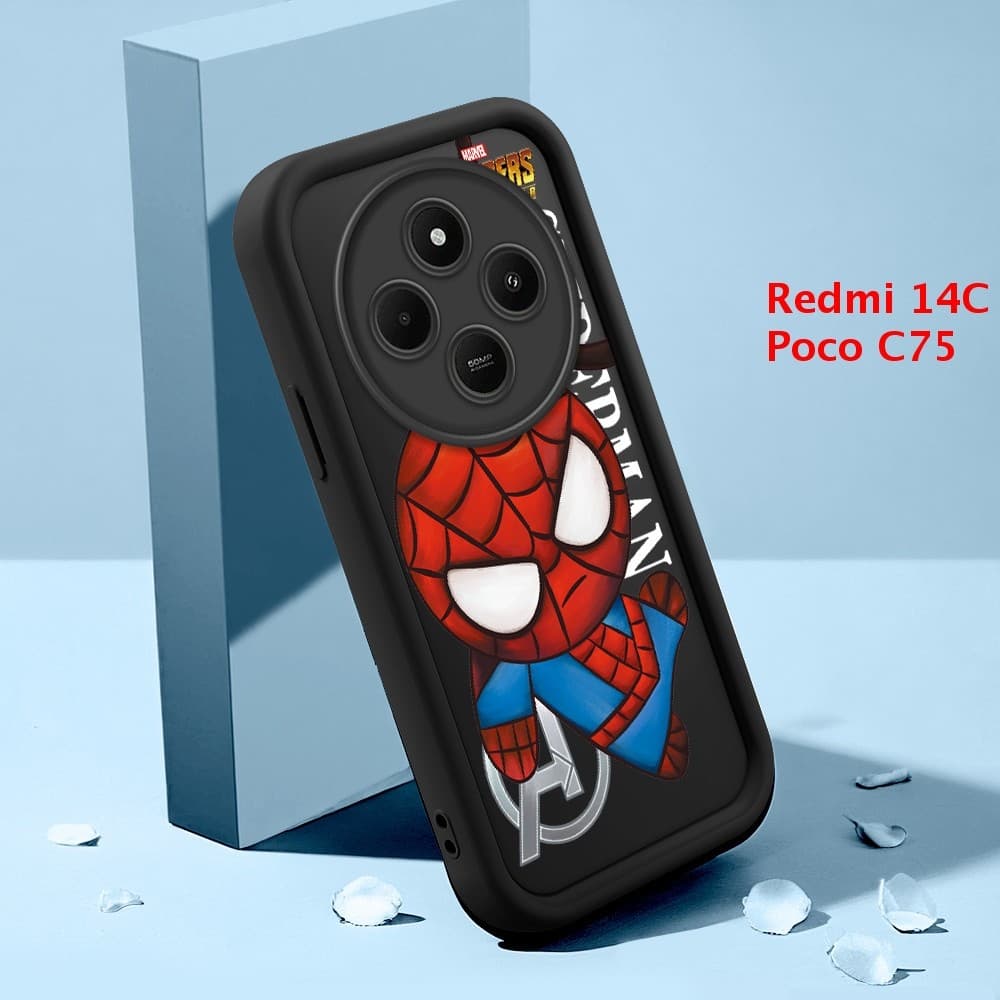 Capinha Para Xiaomi Redmi 14C Poco C75 A4 5G Case Normal Capa De Celular Preto Macio Silicone 5142 TYB