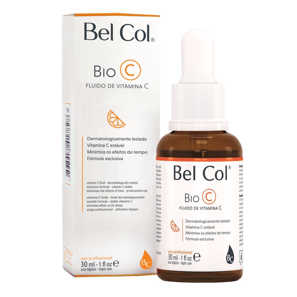 Sérum Vitamina C Iluminador Facial Bel Col Anti Idade Bio C 30ml Antioxidante