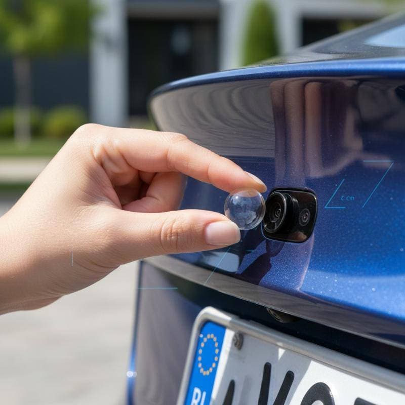 WEIYU Protetor Universal De Lente De Câmera De Carro , 2 Peças , Proteção Total , Visão Traseira De 360 Graus , Capa Rev