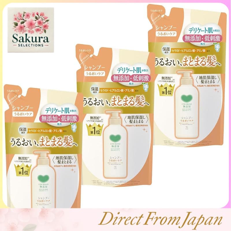 Kit com 3 Refis de Shampoo Hidratante Sem Aditivos Cow Brand